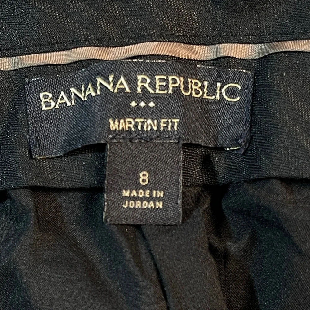 Banana Republic Martin Fit Houndstooth Career Dress Pants‎ Size 8 Women Birdseye